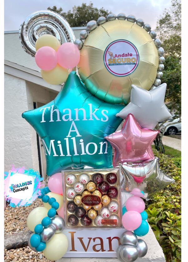 Balloon Gift Box with Chocolate