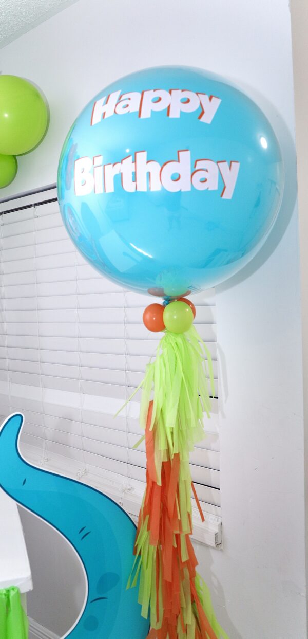 Personalized Jumbo Helium Balloon With Tassel