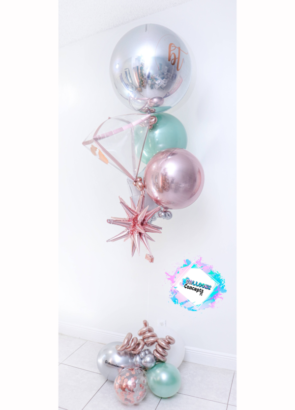 Personalized Foil Balloon Helium Bunch