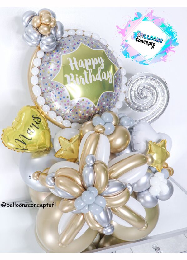 Basic Birthday Balloon Bouquet - Image 2