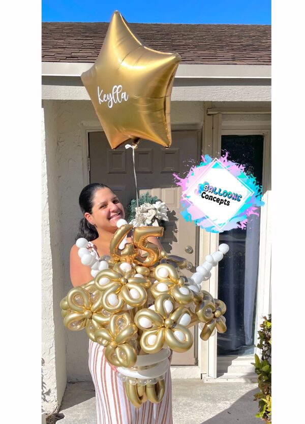 LUXE Floral Balloon Bouquet