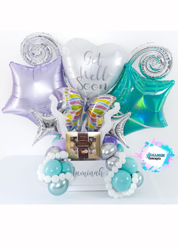 Butterfly Balloon Gift Box w/ Chocolates