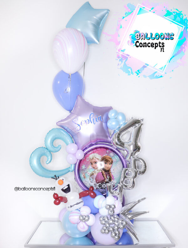 Frozen Basic Birthday Balloon Bouquet