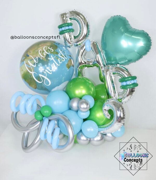 World's Greatest Dad Basic Balloon Bouquet